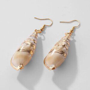 Bohemian Summer Seashell Dangle Earrings
